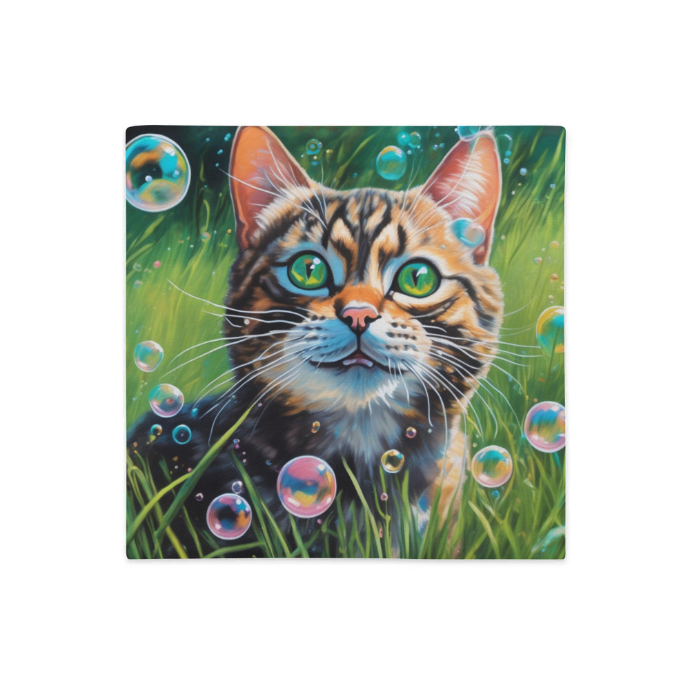 PugMug Custom Tabby Exotic Cat Premium Pillow Case