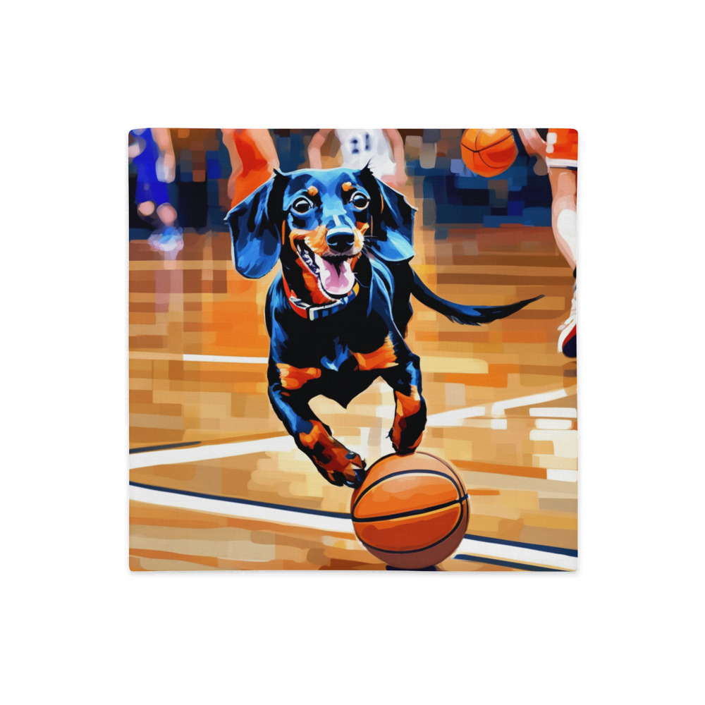 PugMug Custom Black Dachshund Premium Pillow Case