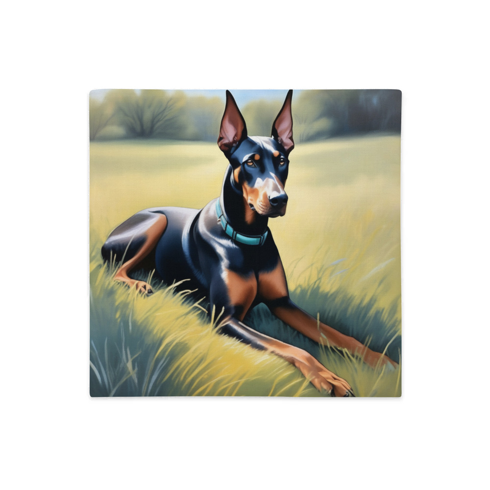 PugMug Custom Doberman Pinscher Premium Pillow Case