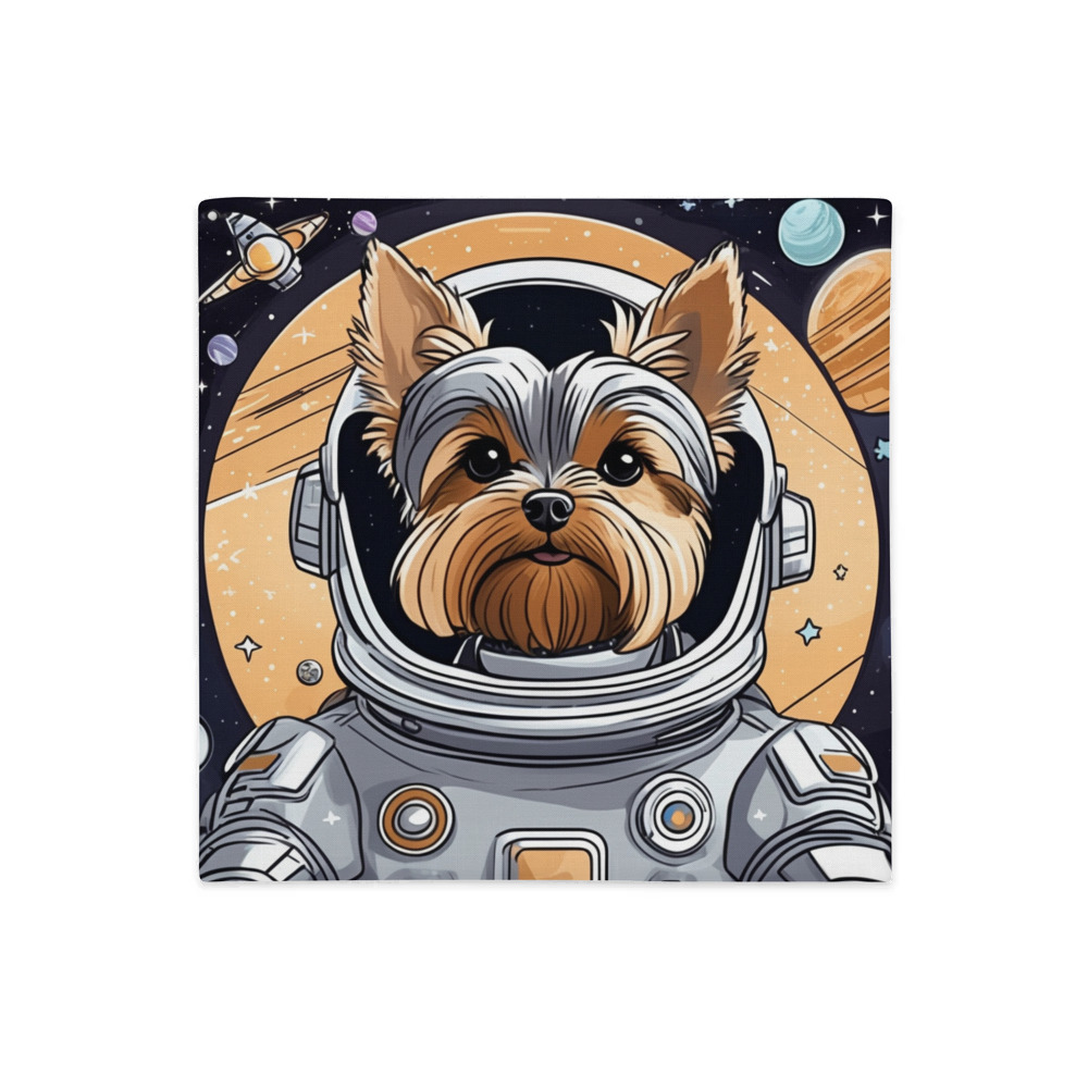 PugMug Custom Yorkshire Terrier Premium Pillow Case