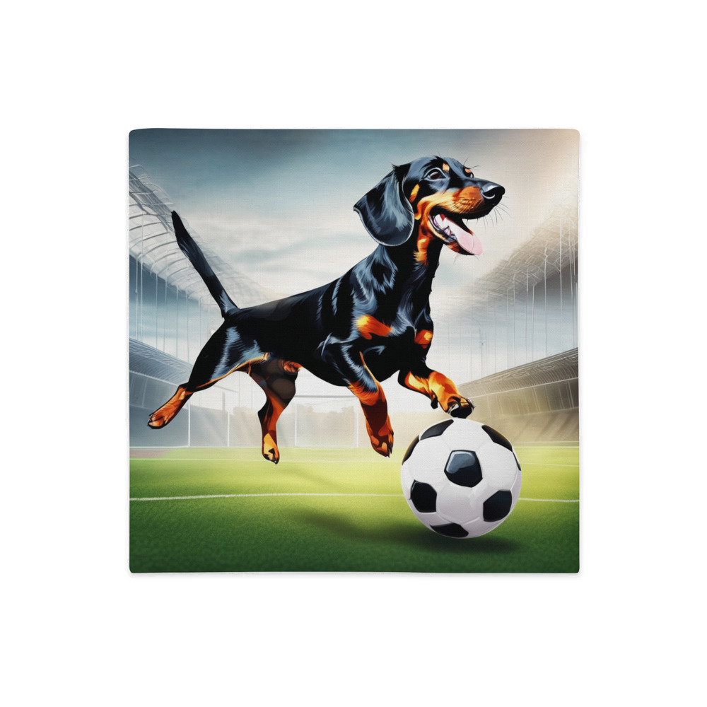 PugMug Custom Black Dachshund Premium Pillow Case