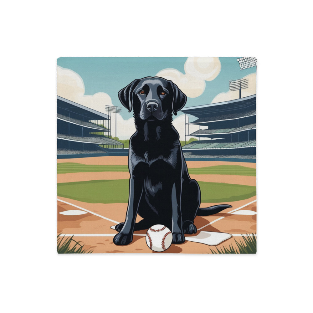 PugMug Custom Black Labrador Retriever Premium Pillow Case