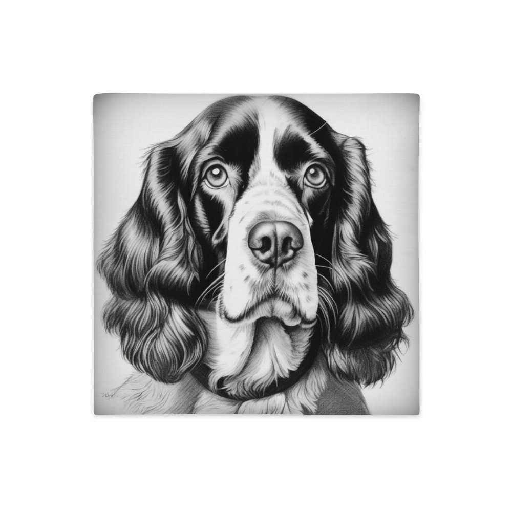 PugMug Custom English Springer Spaniel Premium Pillow Case