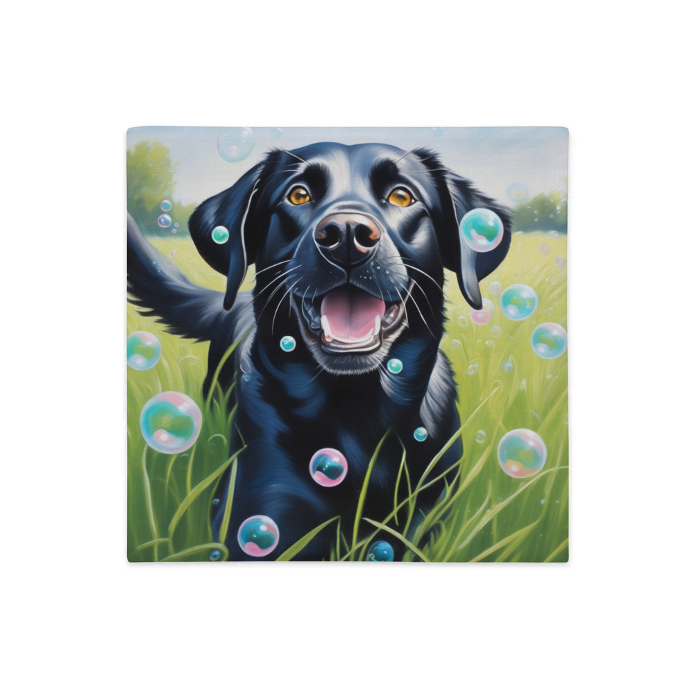 PugMug Custom Black Labrador Retriever Premium Pillow Case