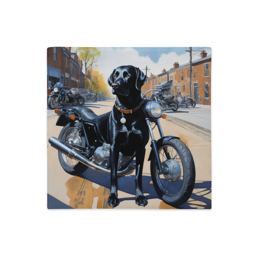 PugMug Custom Black Labrador Retriever Premium Pillow Case