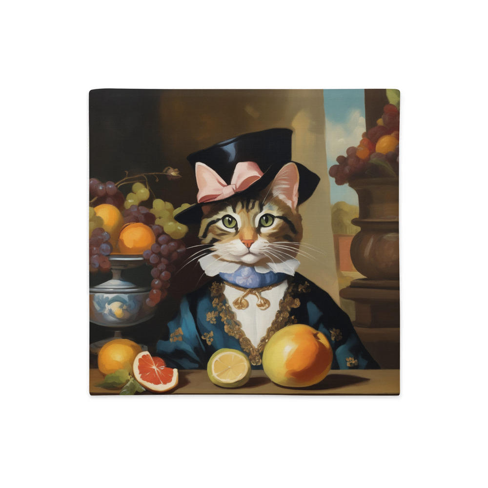 PugMug Custom Tabby Companion Cat Premium Pillow Case