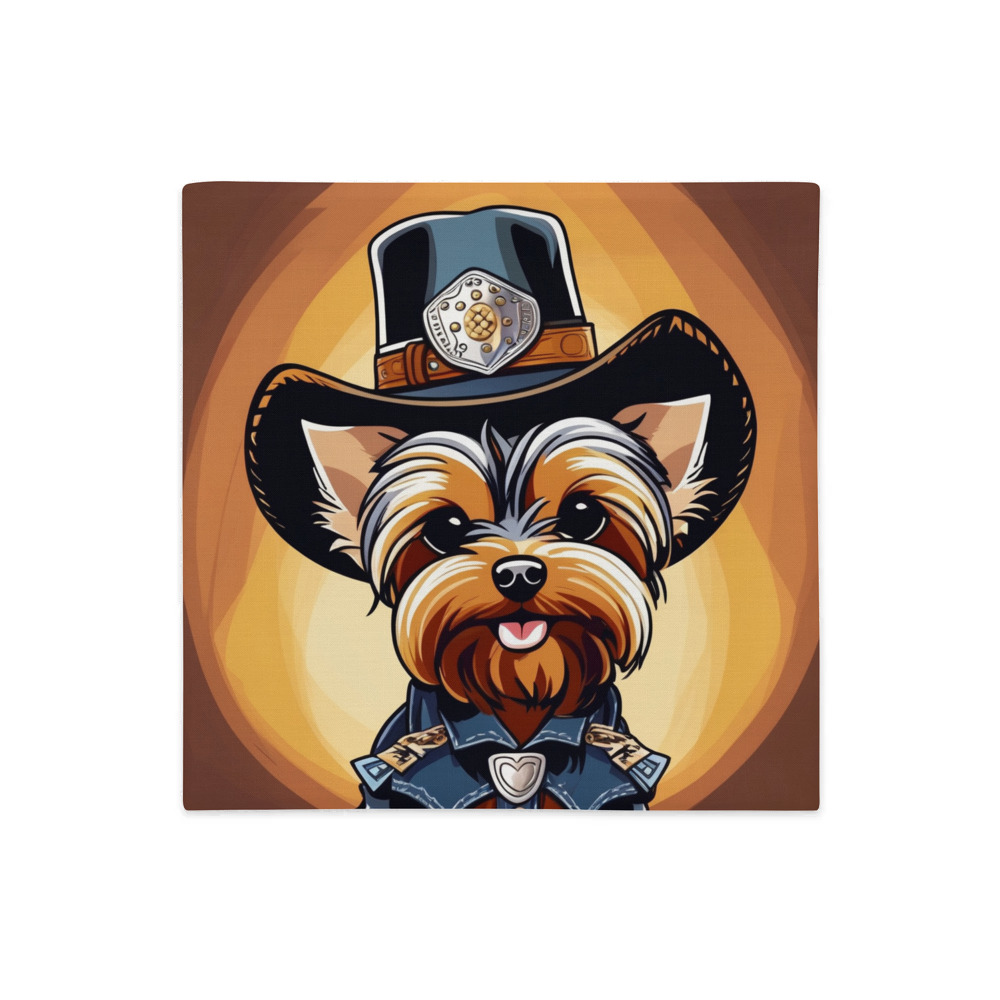 PugMug Custom Yorkshire Terrier Premium Pillow Case