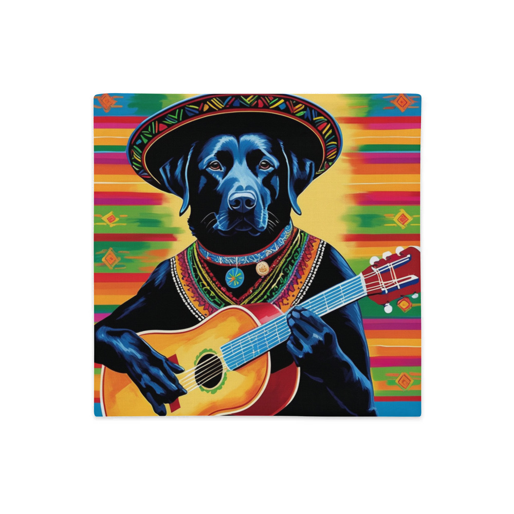 PugMug Custom Black Labrador Retriever Premium Pillow Case