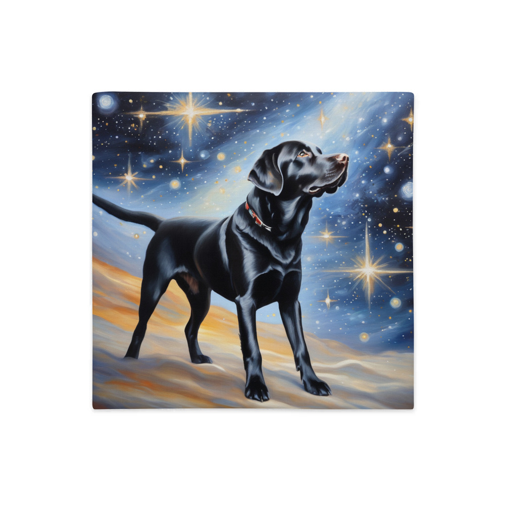 PugMug Custom Black Labrador Retriever Premium Pillow Case