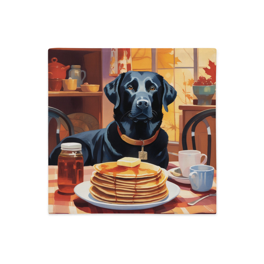 PugMug Custom Black Labrador Retriever Premium Pillow Case