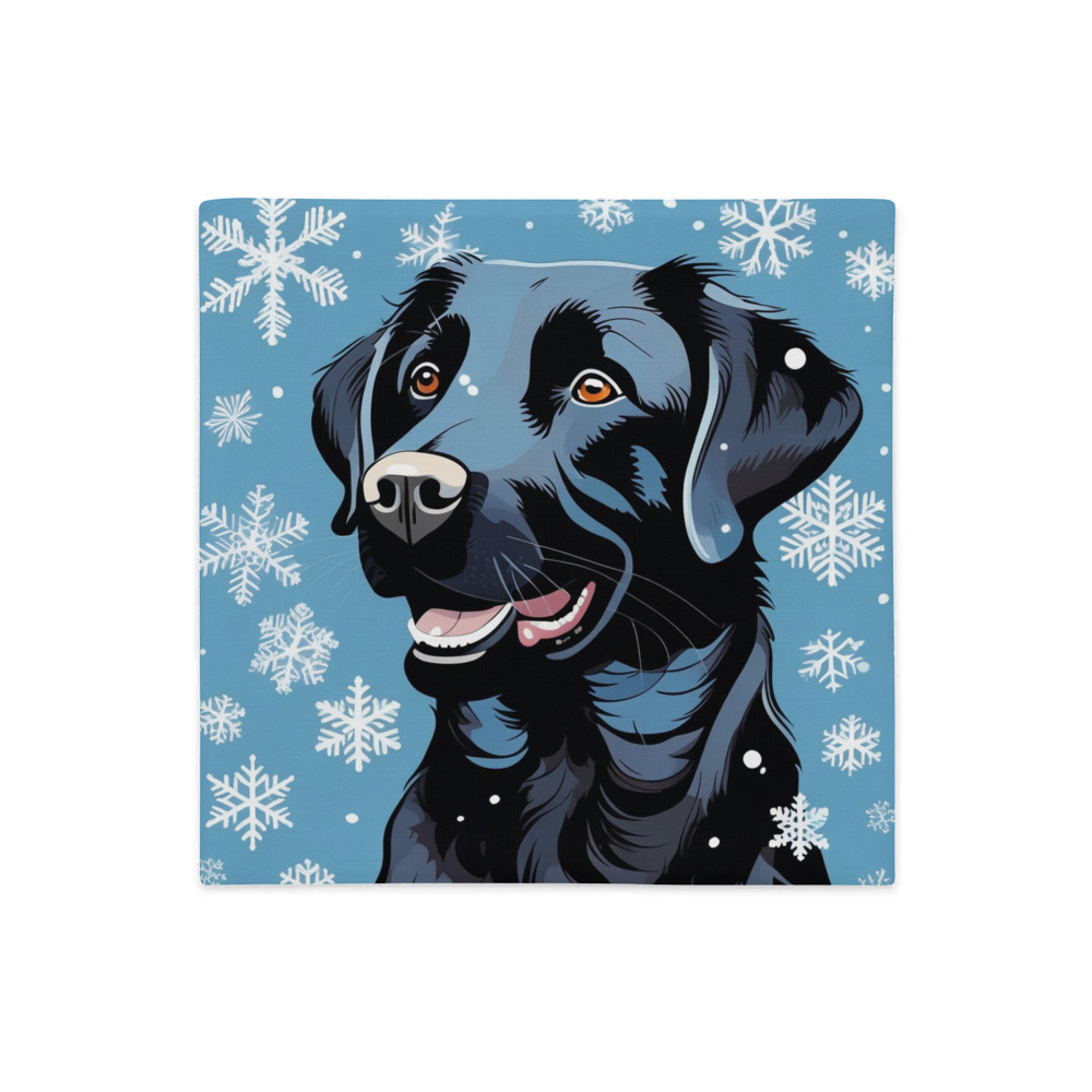 PugMug Custom Black Labrador Retriever Premium Pillow Case