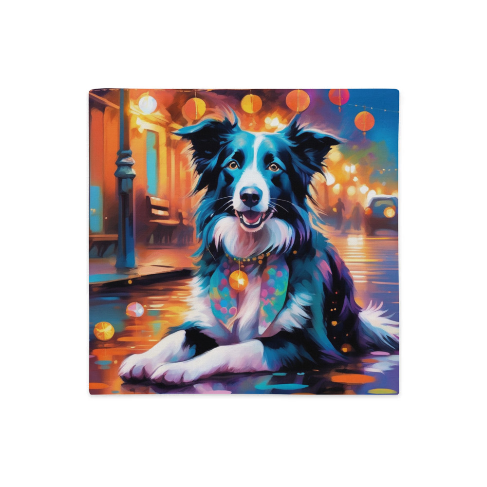 PugMug Custom Border Collie Premium Pillow Case