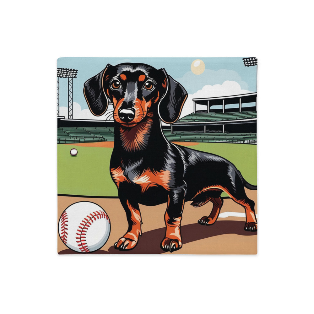 PugMug Custom Black Dachshund Premium Pillow Case