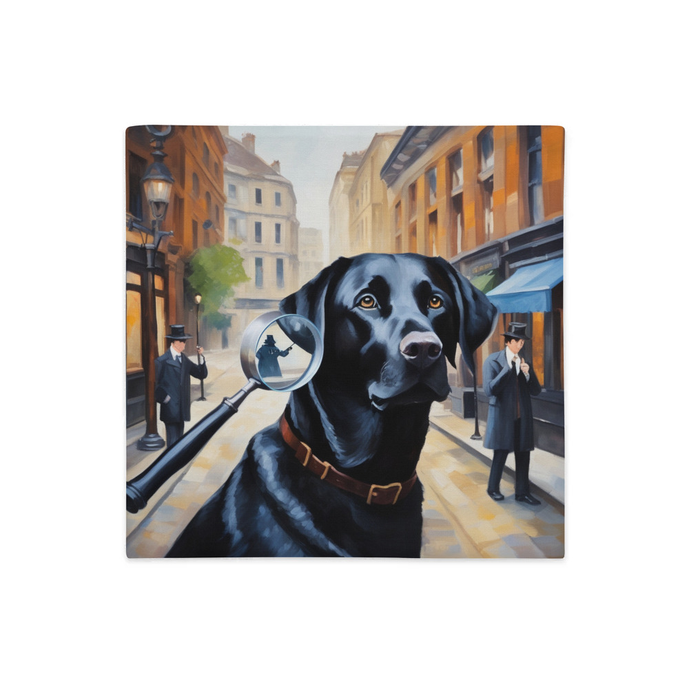 PugMug Custom Black Labrador Retriever Premium Pillow Case