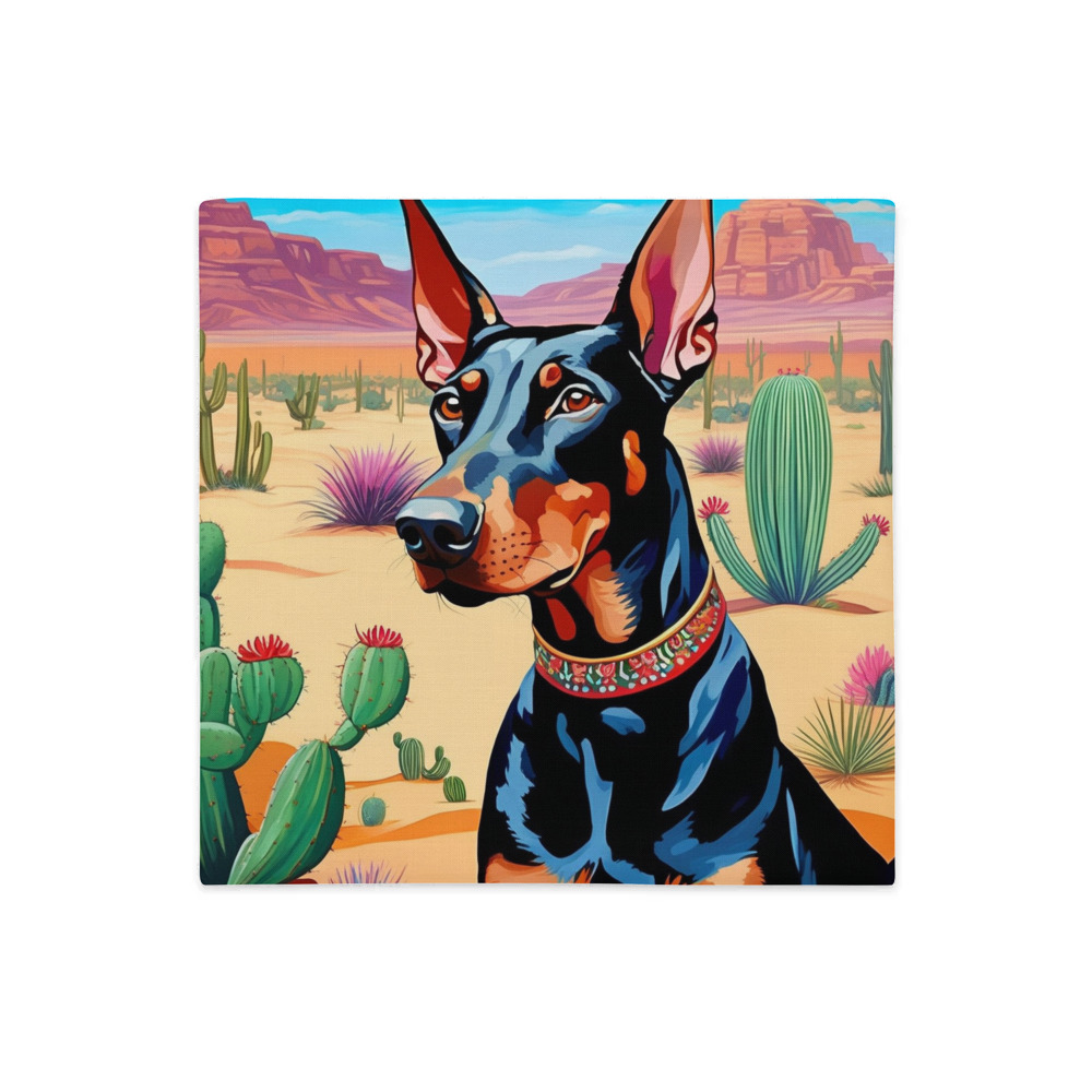 PugMug Custom Doberman Pinscher Premium Pillow Case