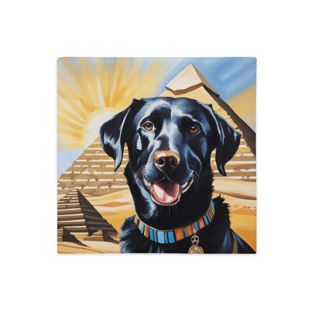 PugMug Custom Black Labrador Retriever Premium Pillow Case