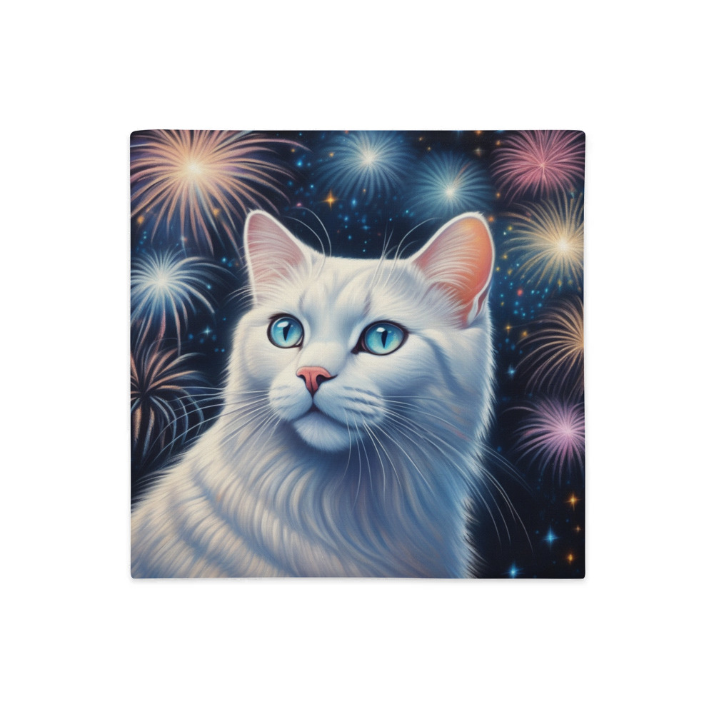 PugMug Custom White Exotic Cat Premium Pillow Case