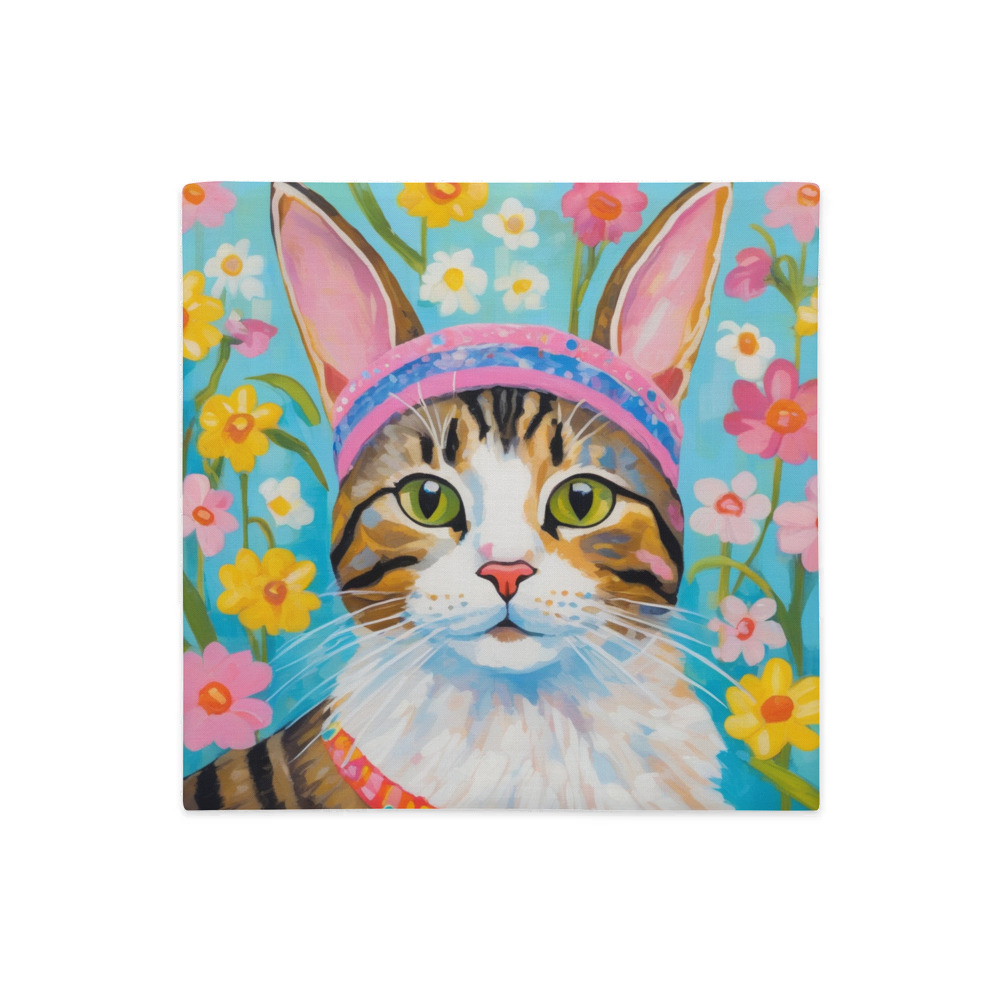 PugMug Custom Tabby Companion Cat Premium Pillow Case