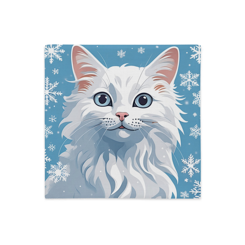 PugMug Custom White Ragdoll Cat Premium Pillow Case