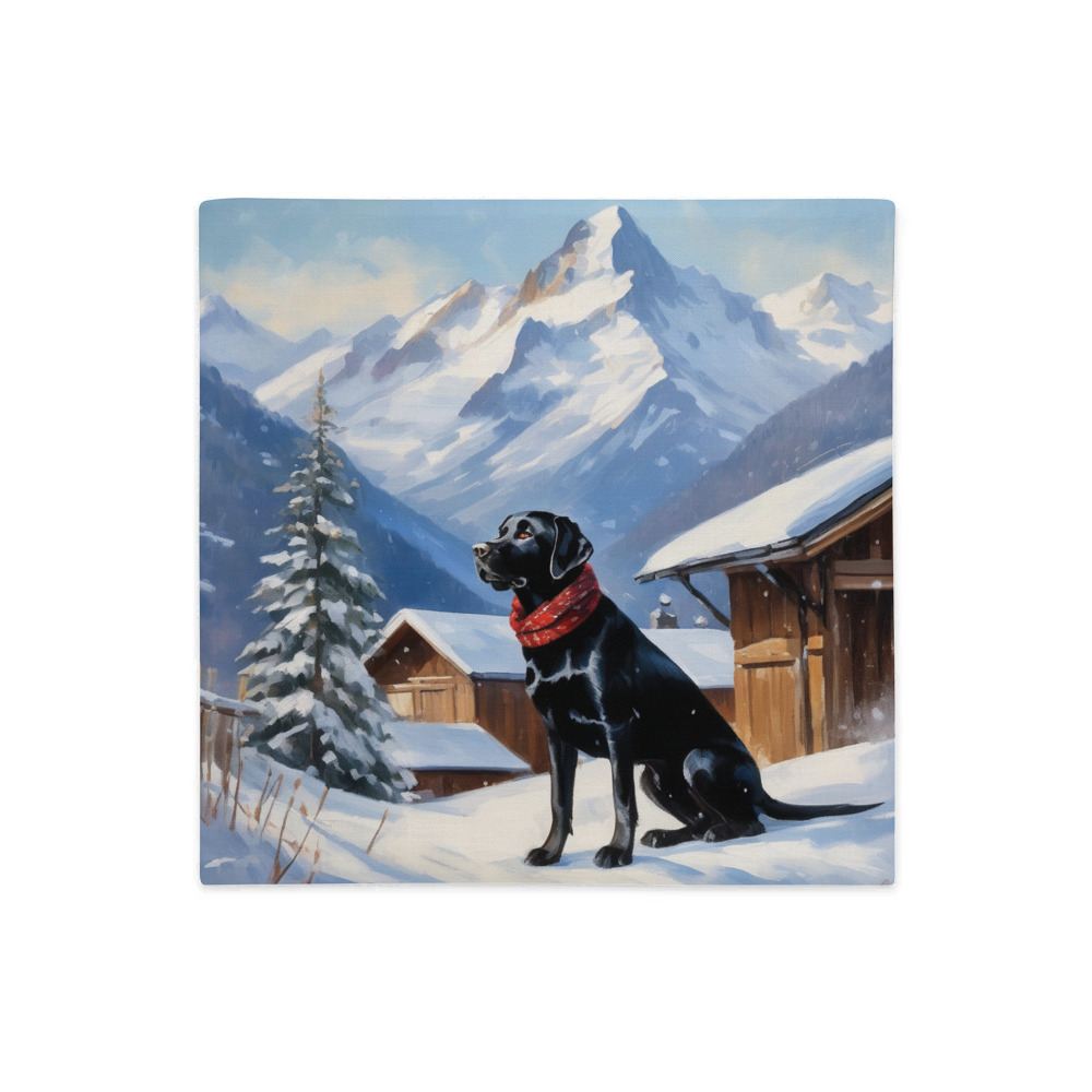 PugMug Custom Black Labrador Retriever Premium Pillow Case