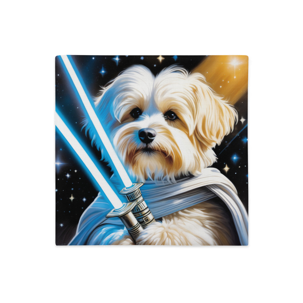 PugMug Custom White Havanese Dog Premium Pillow Case