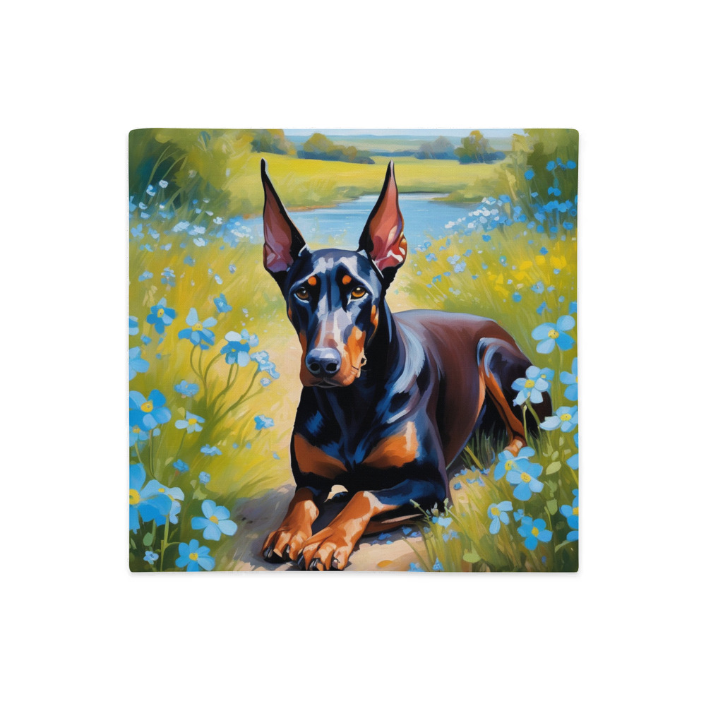 PugMug Custom Doberman Pinscher Premium Pillow Case