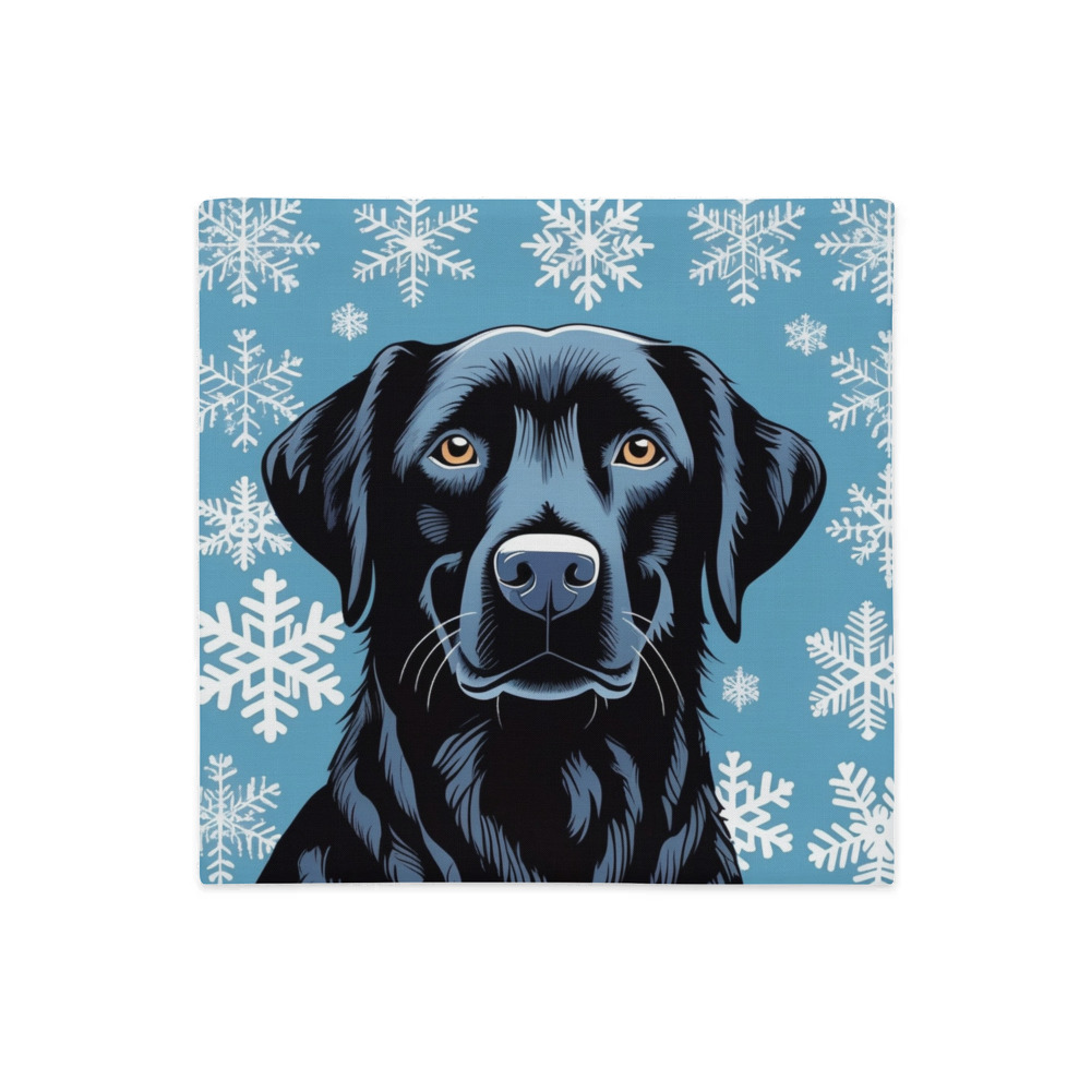 PugMug Custom Black Labrador Retriever Premium Pillow Case