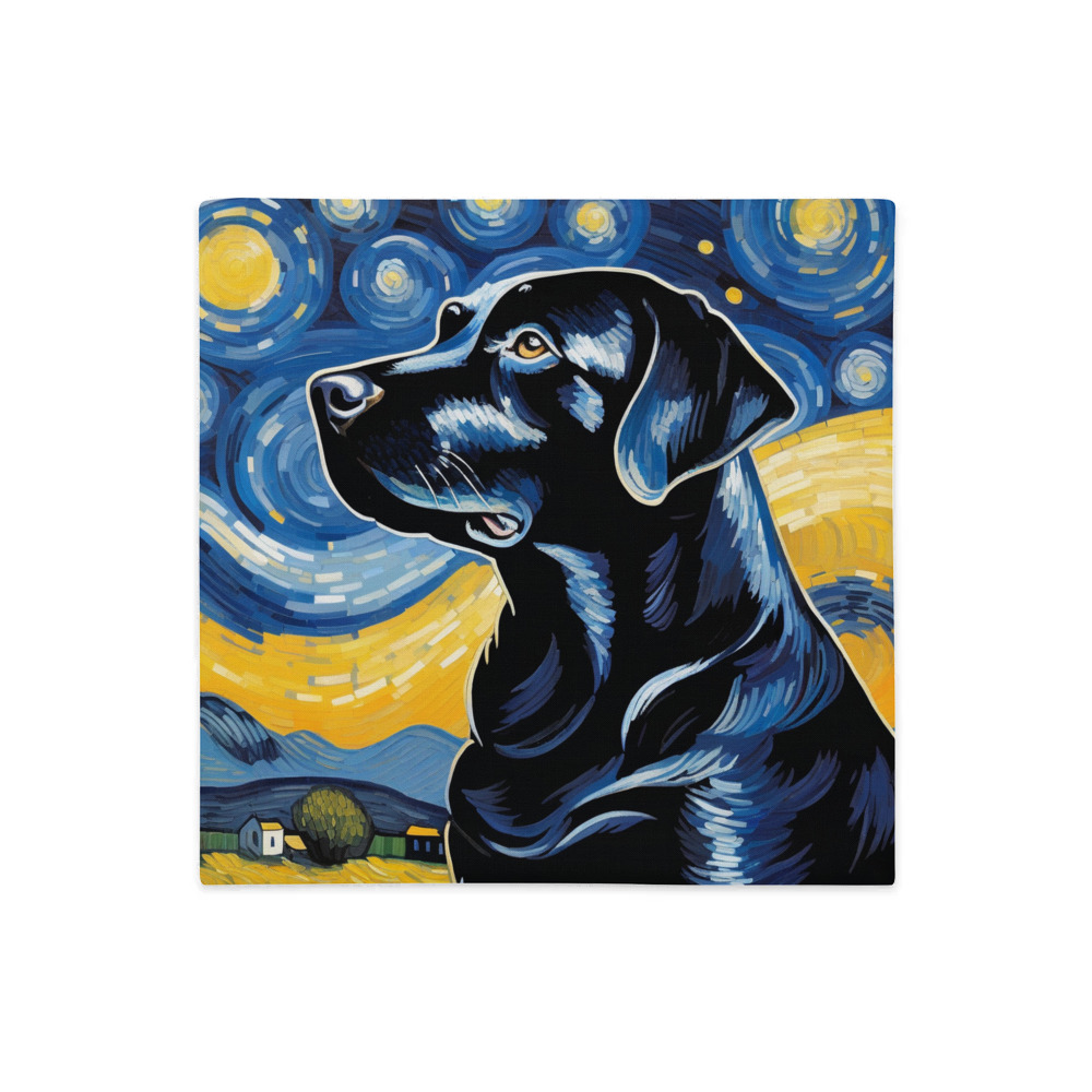 PugMug Custom Black Labrador Retriever Premium Pillow Case