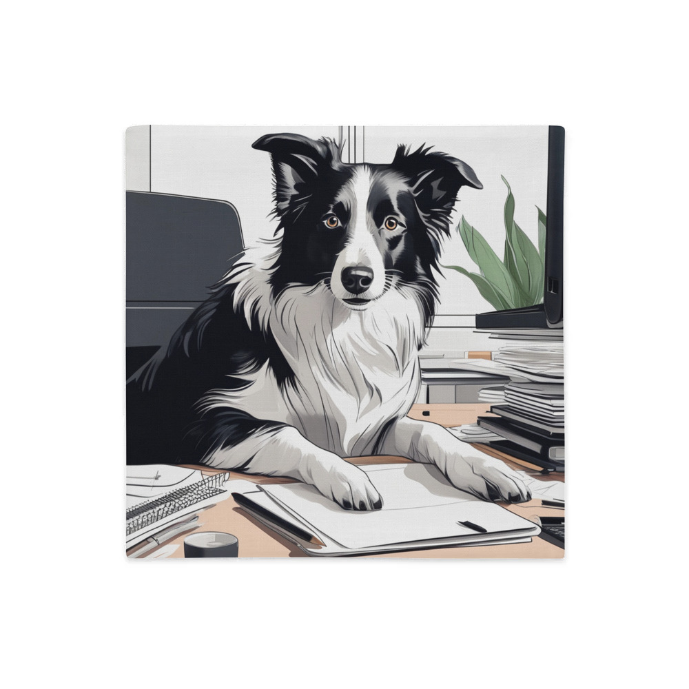 PugMug Custom Border Collie Premium Pillow Case