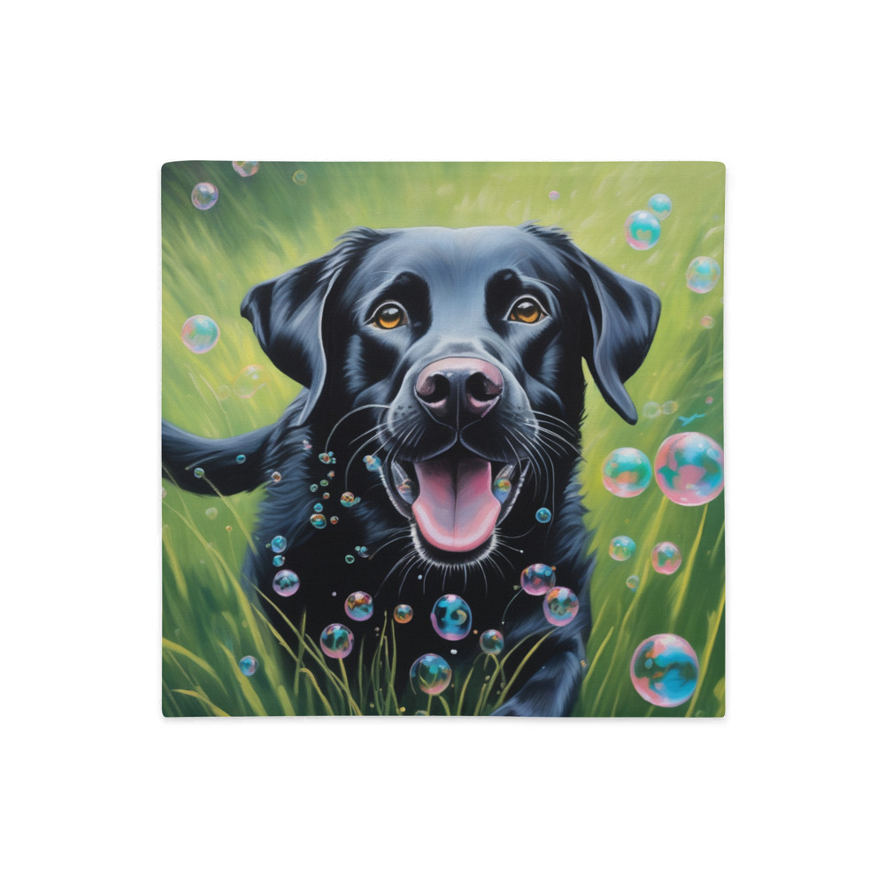 PugMug Custom Black Labrador Retriever Premium Pillow Case