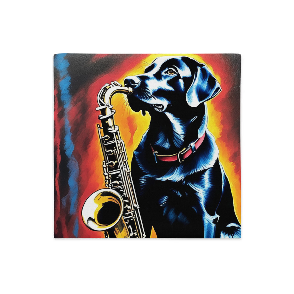 PugMug Custom Black Labrador Retriever Premium Pillow Case