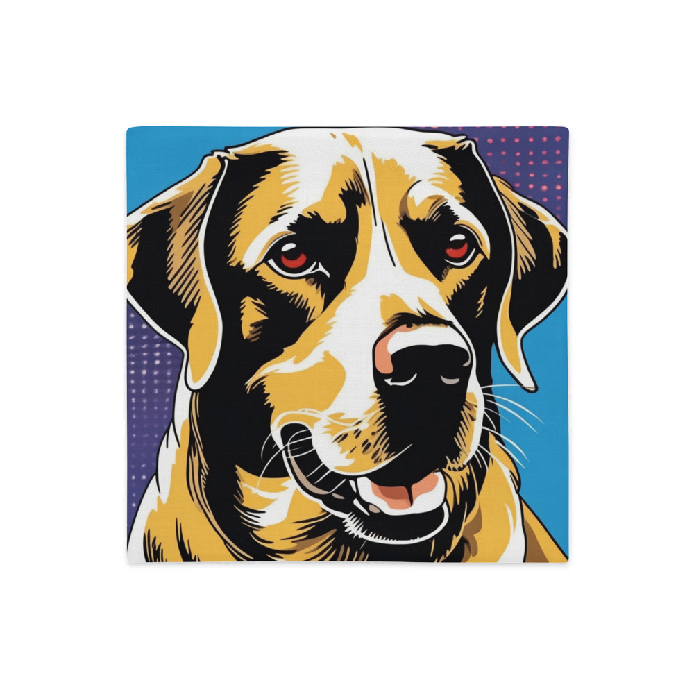 PugMug Custom Black Labrador Retriever Premium Pillow Case