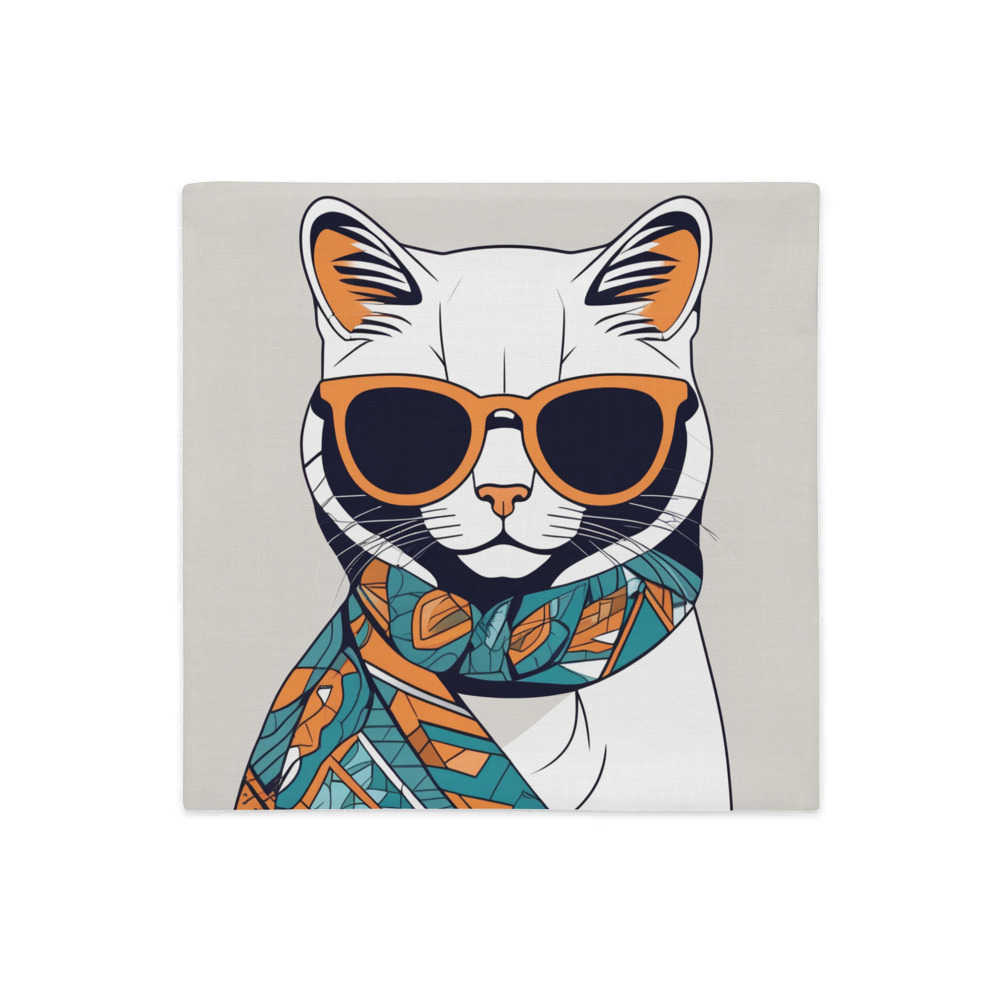 PugMug Custom White Exotic Cat Premium Pillow Case