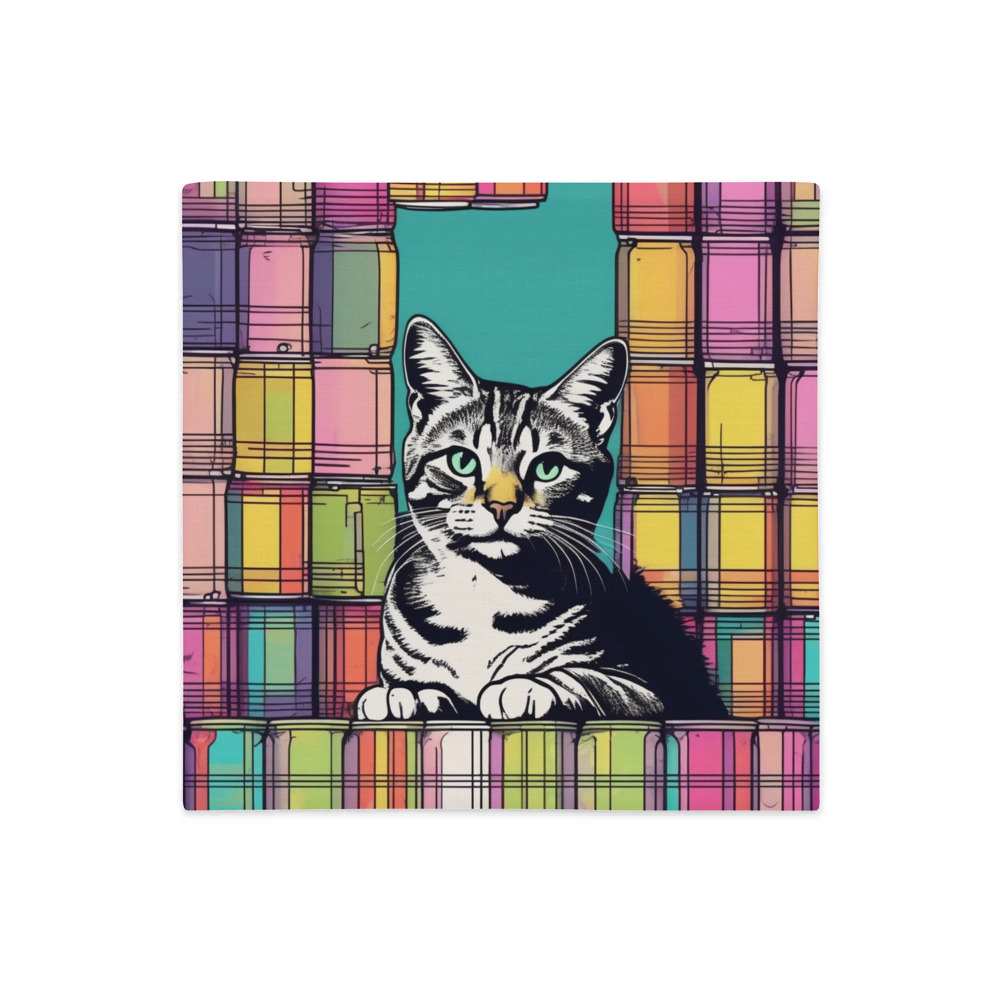 PugMug Custom Tabby Companion Cat Premium Pillow Case