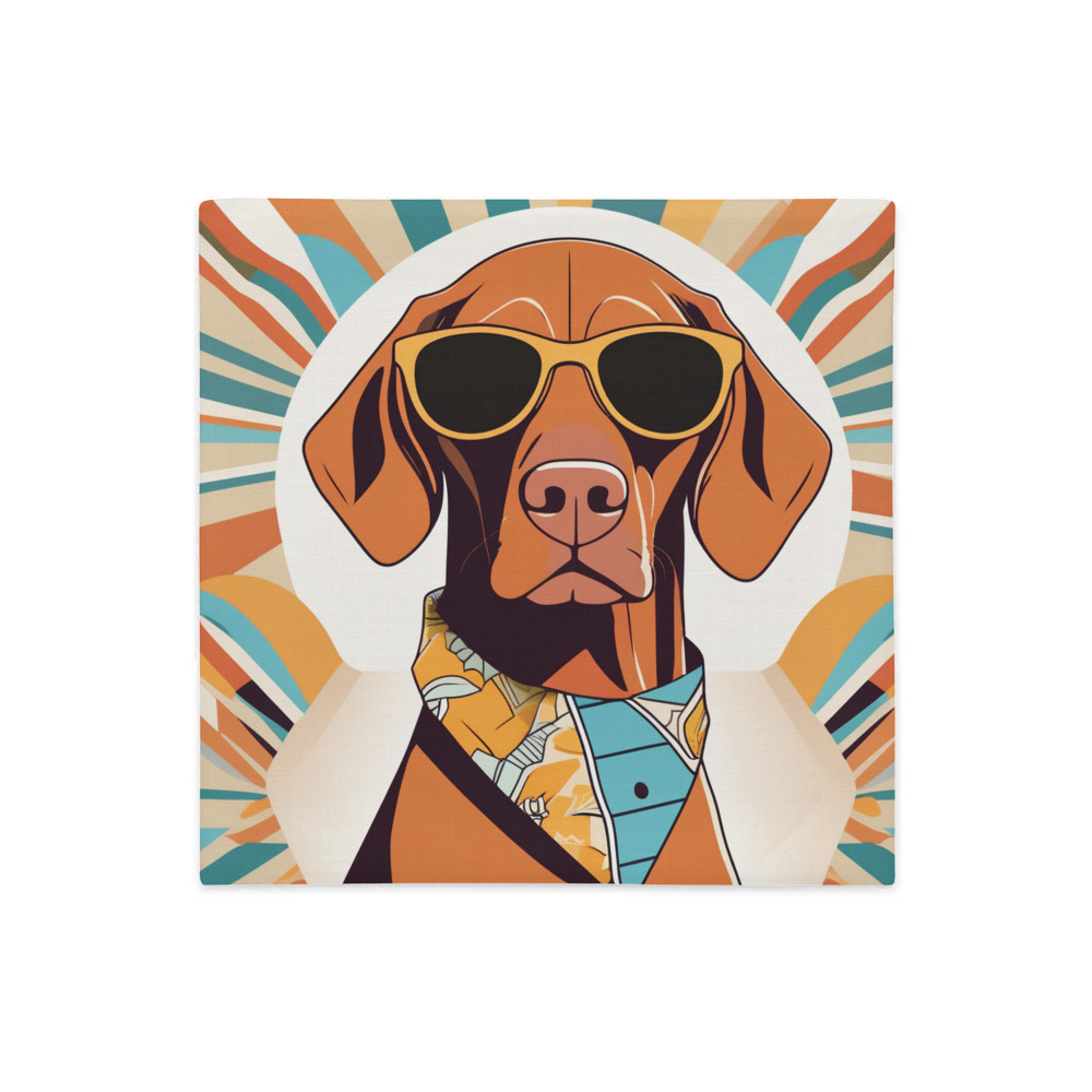PugMug Custom Vizsla Premium Pillow Case