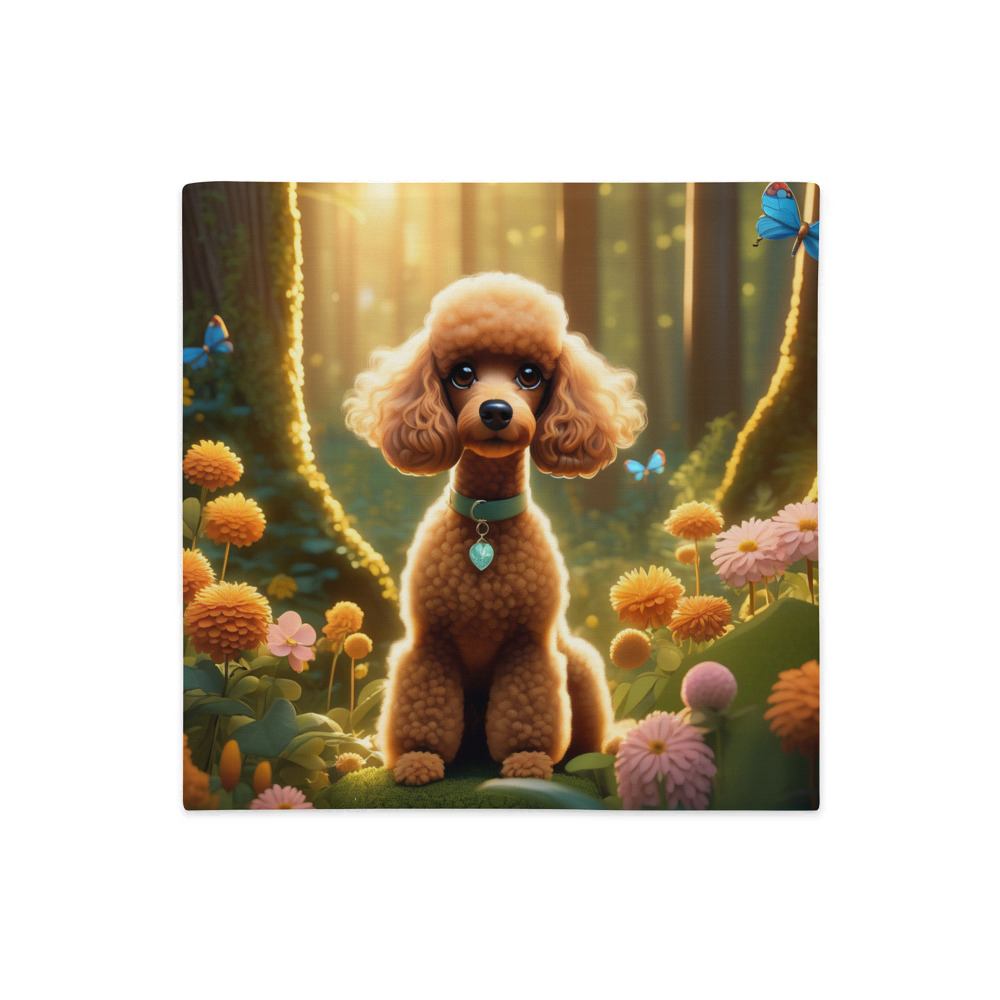 PugMug Custom Tan Poodle Premium Pillow Case