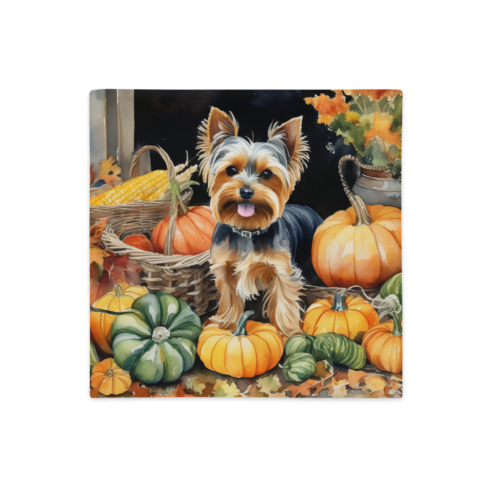 PugMug Custom Yorkshire Terrier Premium Pillow Case