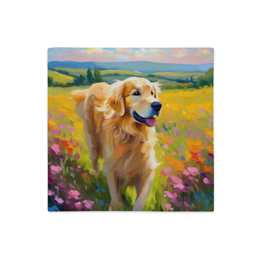 PugMug Custom Golden Retriever Premium Pillow Case