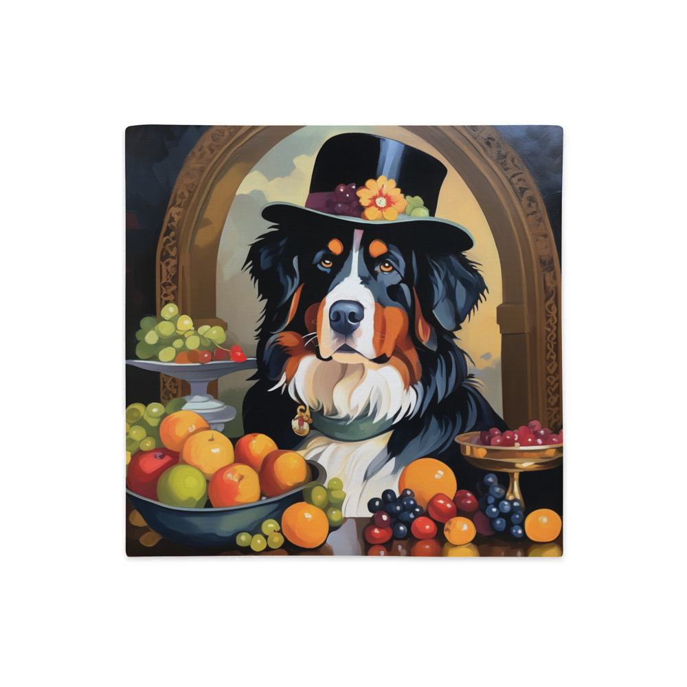 PugMug Custom Bernese Mountain Dog Premium Pillow Case