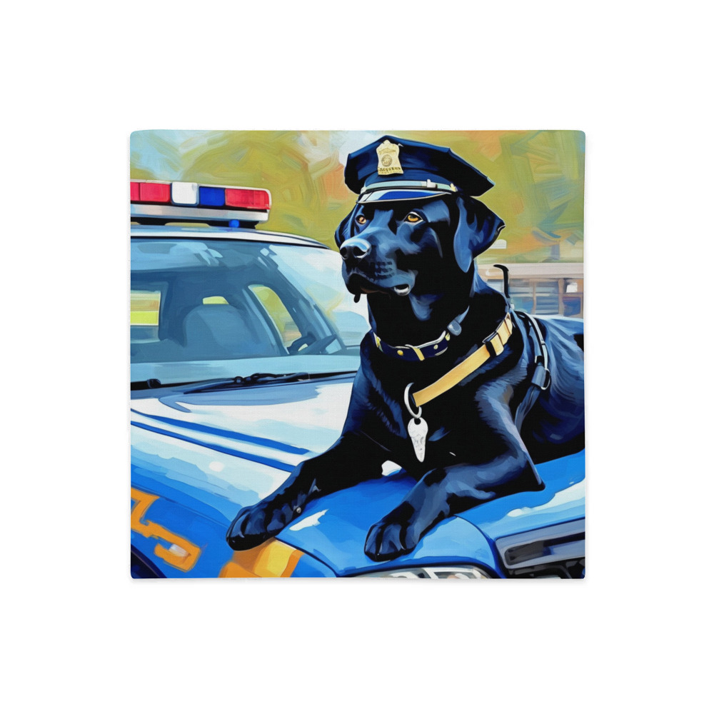 PugMug Custom Black Labrador Retriever Premium Pillow Case