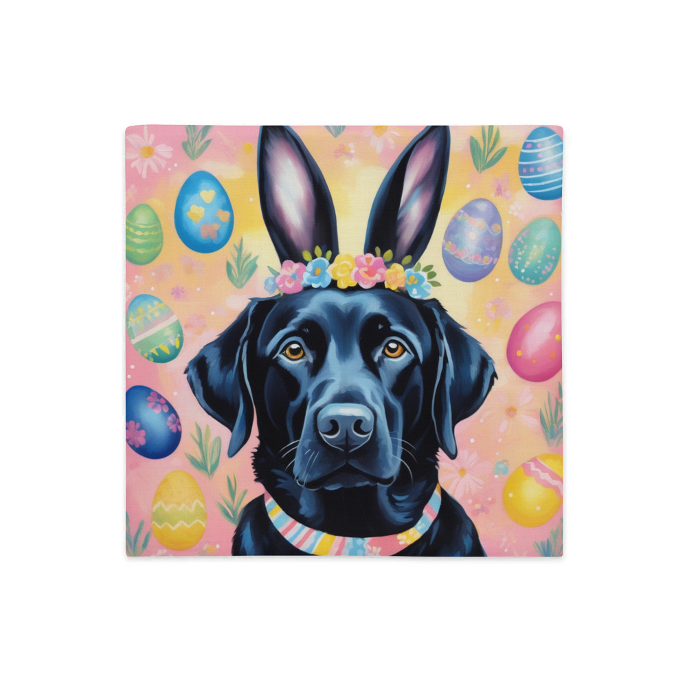 PugMug Custom Black Labrador Retriever Premium Pillow Case