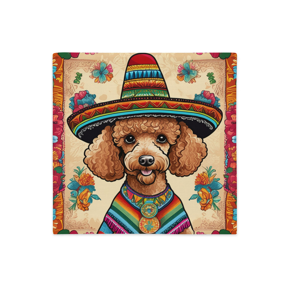 PugMug Custom Tan Poodle Premium Pillow Case