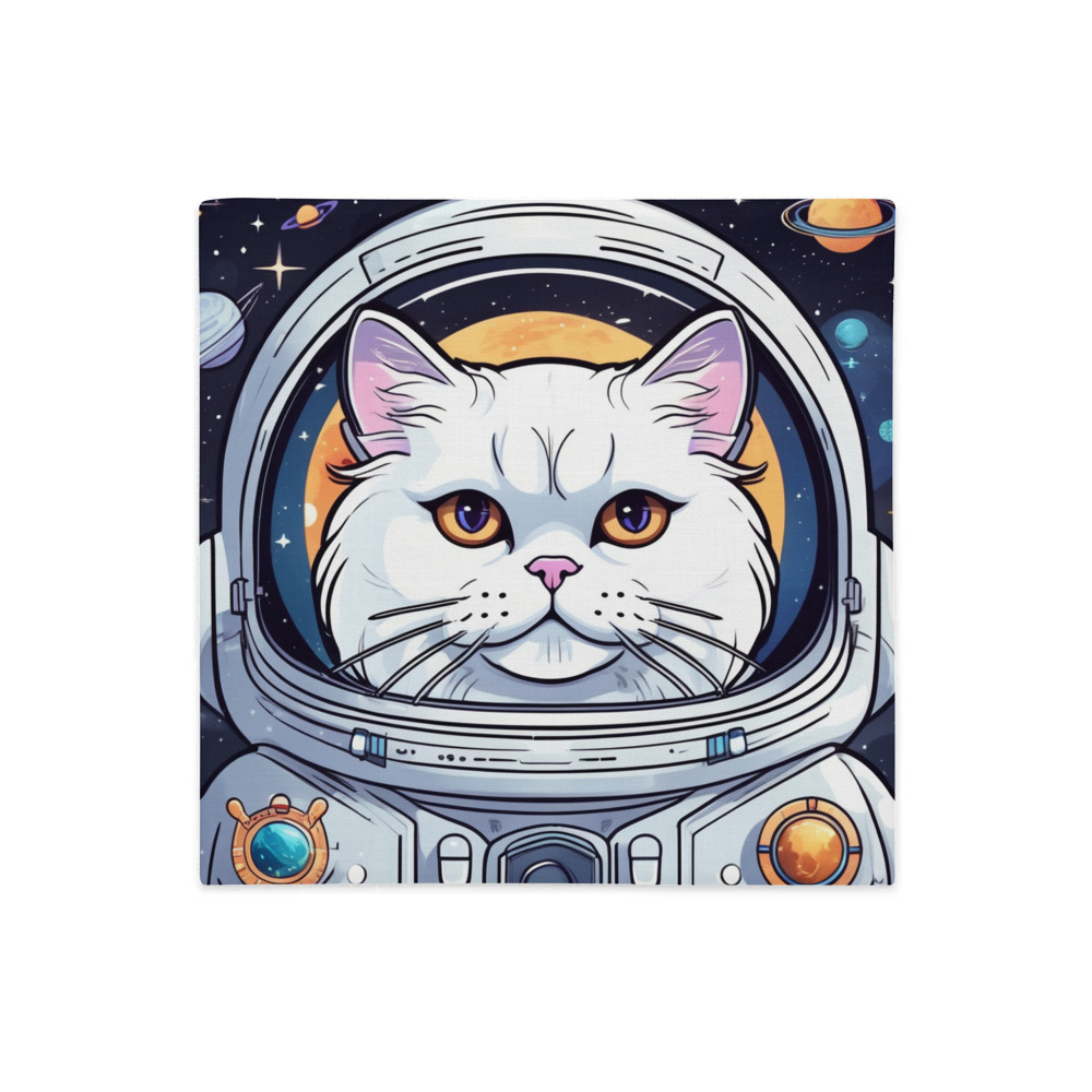 PugMug Custom White Persian Cat Premium Pillow Case