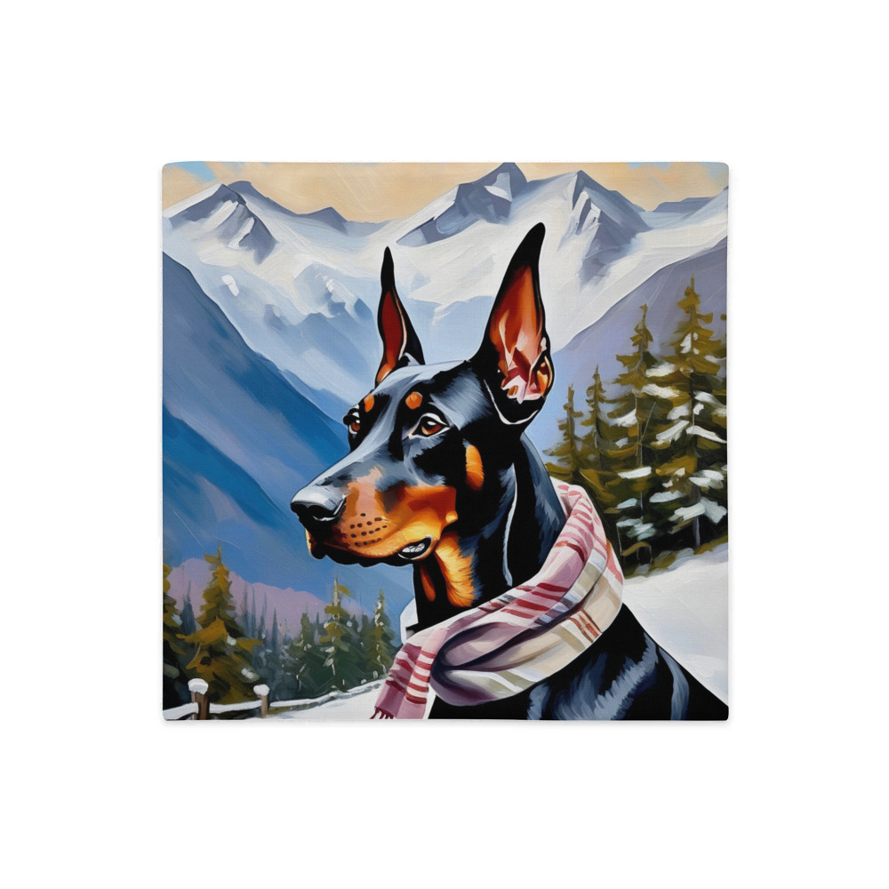 PugMug Custom Doberman Pinscher Premium Pillow Case