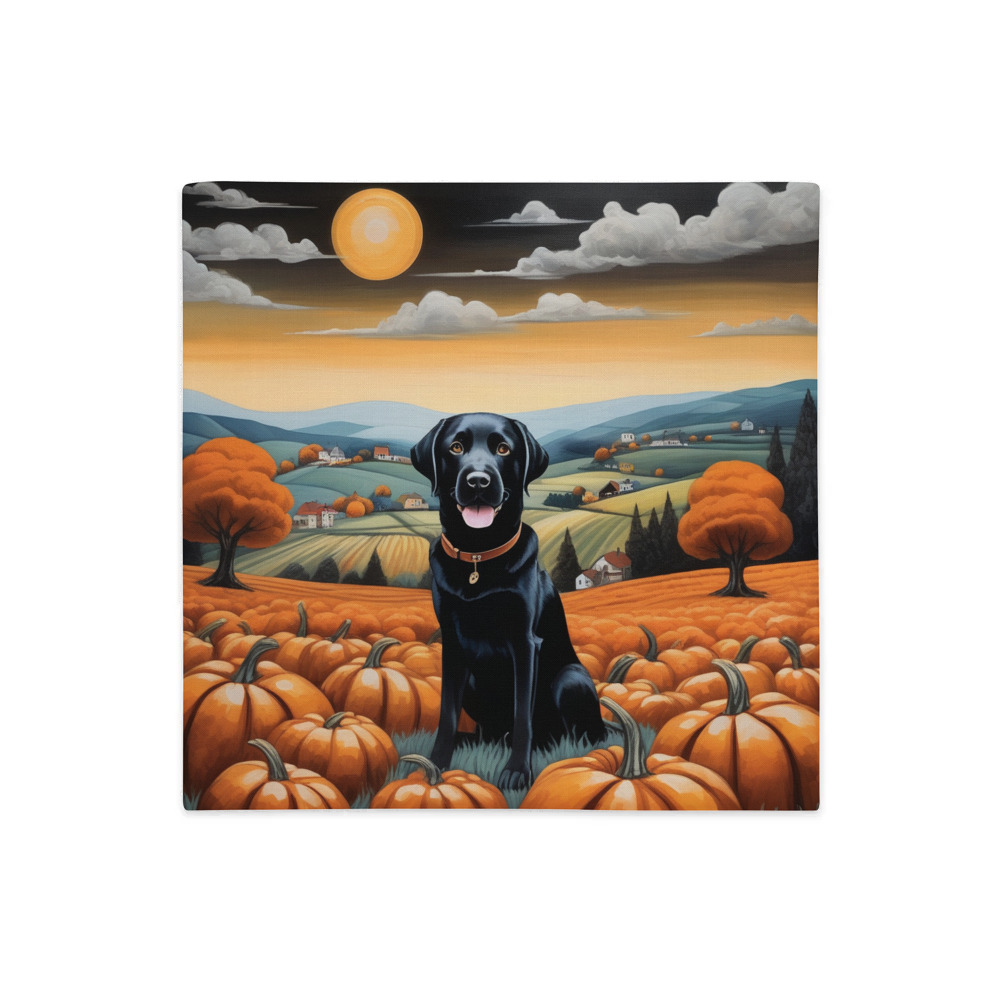 PugMug Custom Black Labrador Retriever Premium Pillow Case