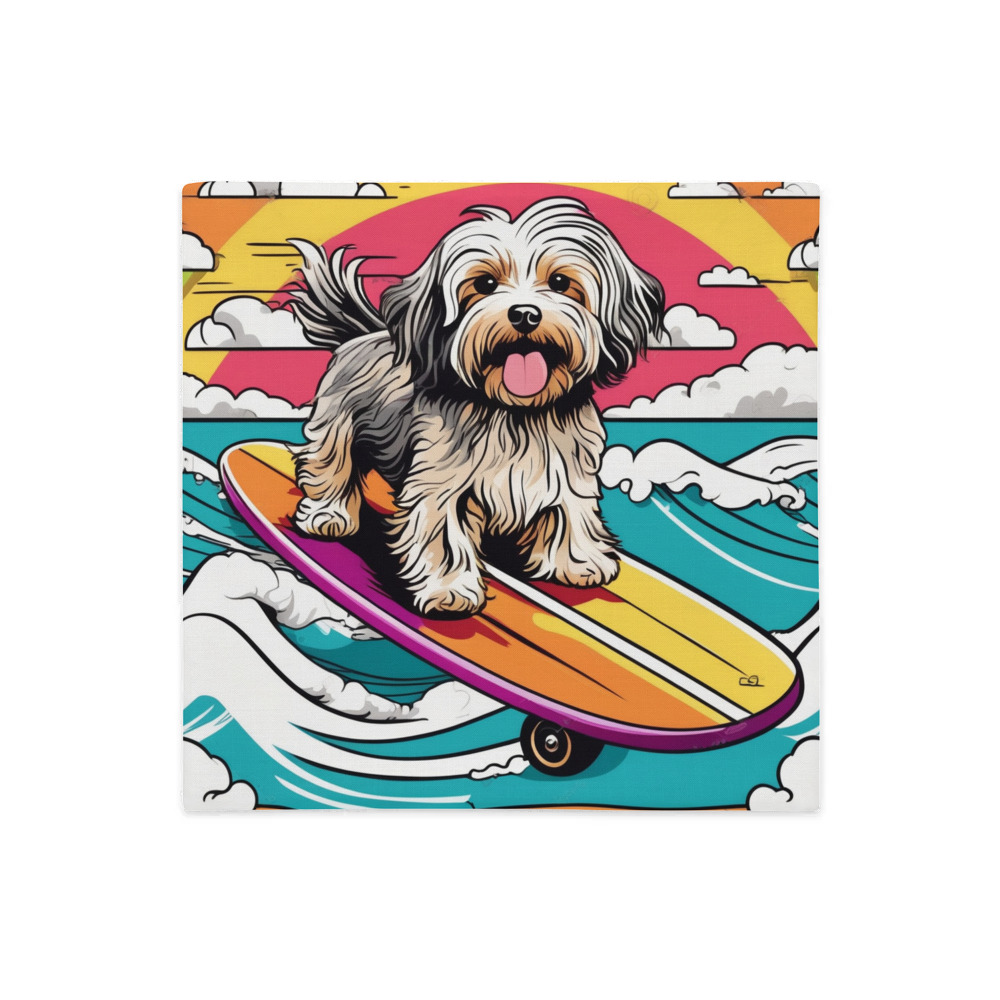PugMug Custom Tan Havanese Dog Premium Pillow Case