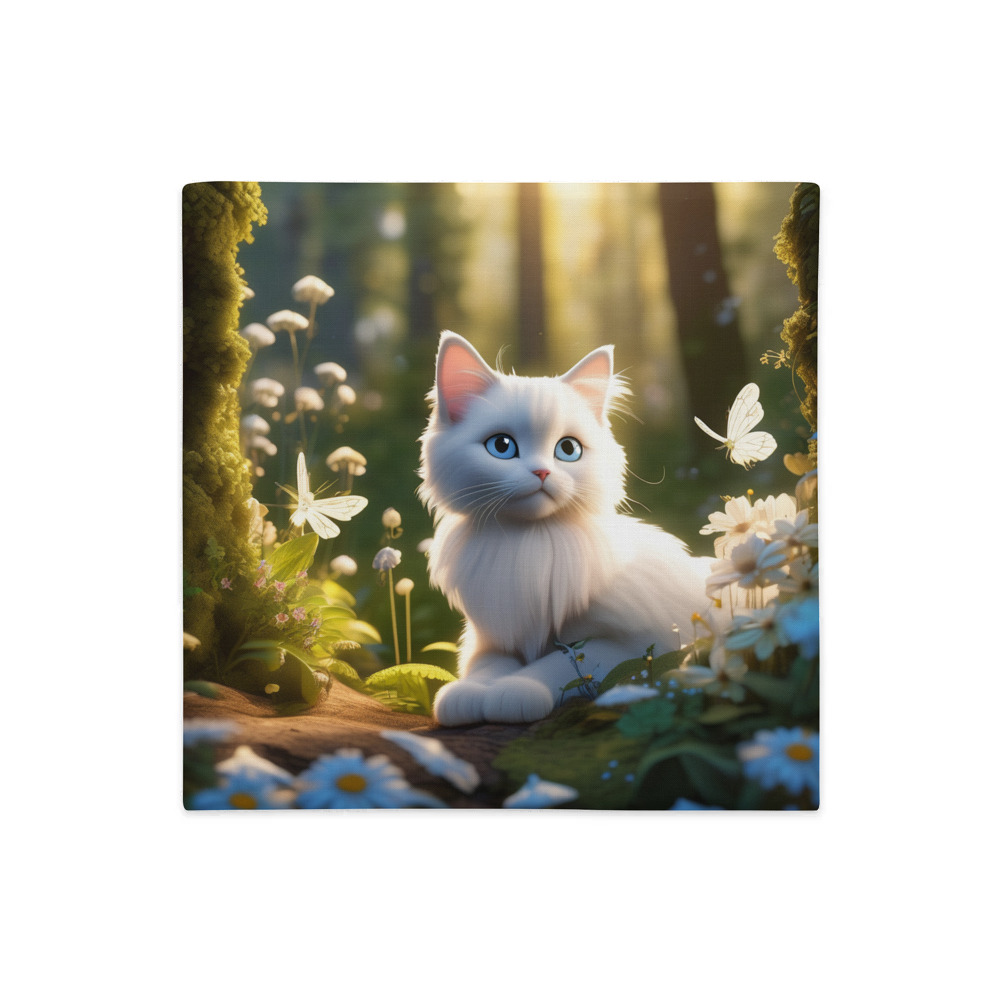 PugMug Custom White Ragdoll Cat Premium Pillow Case