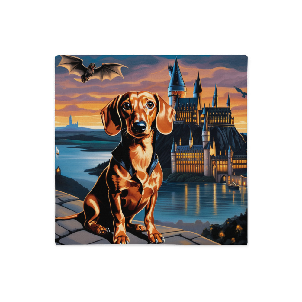 PugMug Custom Tan Dachshund Premium Pillow Case