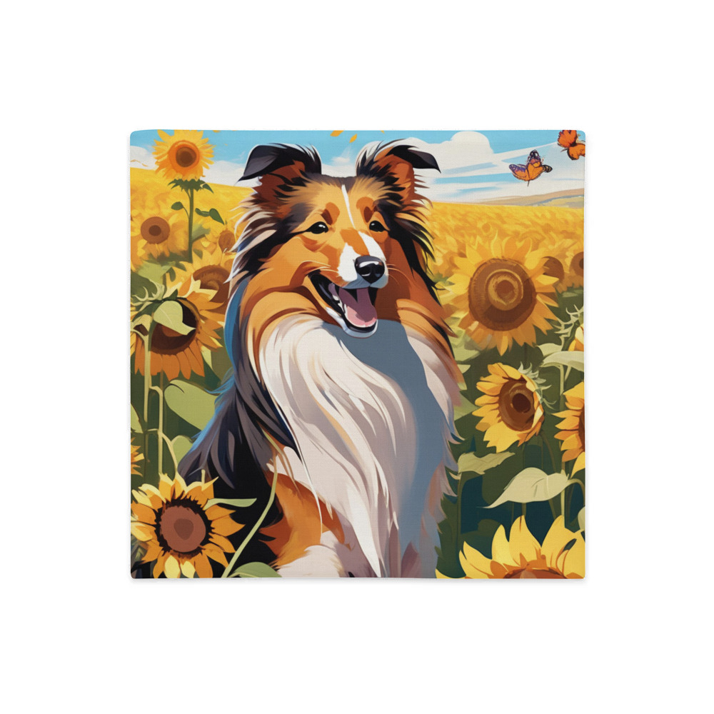 PugMug Custom Shetland Sheepdog Premium Pillow Case