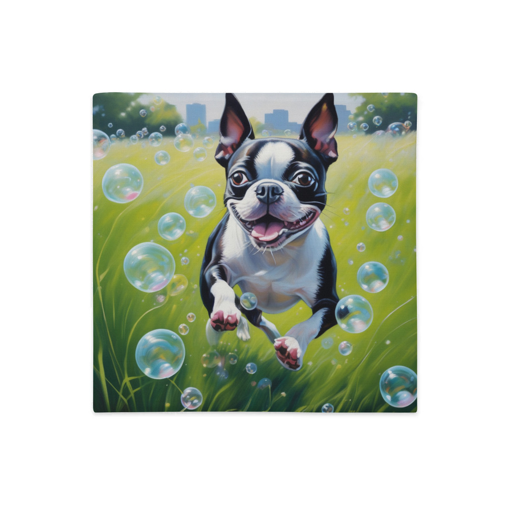 PugMug Custom Boston Terrier Premium Pillow Case